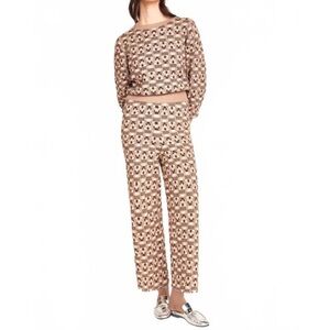 Patterned Brown Women's Jumpsuit